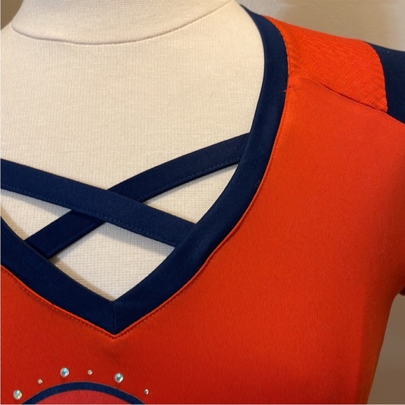 NEW Draft Me NFL Football Shirt DENVER BRONCOS Small or Medium Jersey BLING NWT - Picture 4 of 6